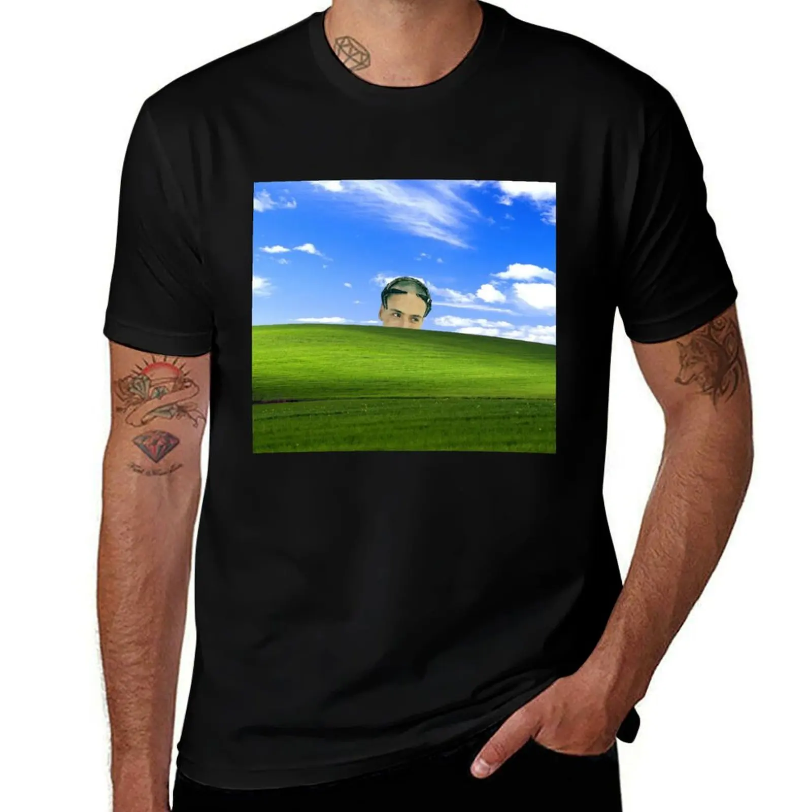 

Футболка Vitas Windows, мужская футболка, хлопковые футболки высокого качества, футболка высокого качества