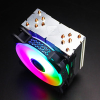 ERYING 4 HeatPipes LED CPU FAN RGB 120mm PWM 4Pins PC Radiator Cooling Tower Cooler For LGA 2011 1700 1150 1151 1155 AM3 AM4