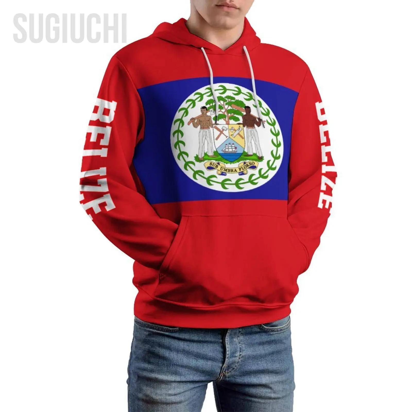 Unisex 3D Hoodie Belize Flag Men Women Polyester Harajuku Sweatshirt Pullover Hoodies Casual Cool