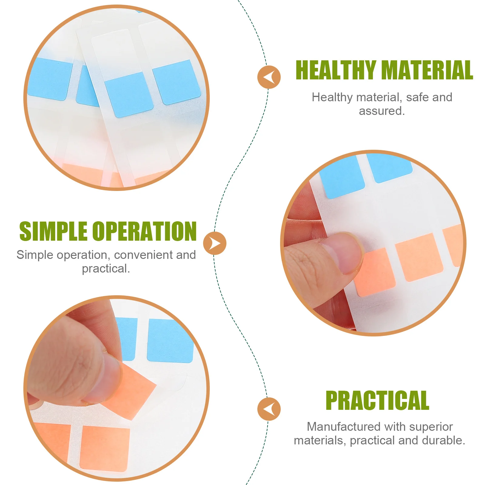 360pcs Sticky Index Tabs Office Memo Stickers Student Classification Notes Lightweight Small Size Easy