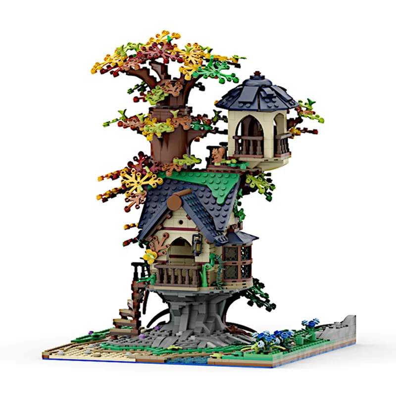 1507 Uds. MOC Little Tree House modelo modular bloques de construcción regalos de navidad juguetes de construcción DIY idea creativa cumpleaños para niños