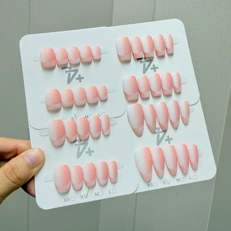 Handmade Mixed Style Press On Nails, Random Shipment Reusable Full Cover Fake False Nail Tips Women Manicure Decor