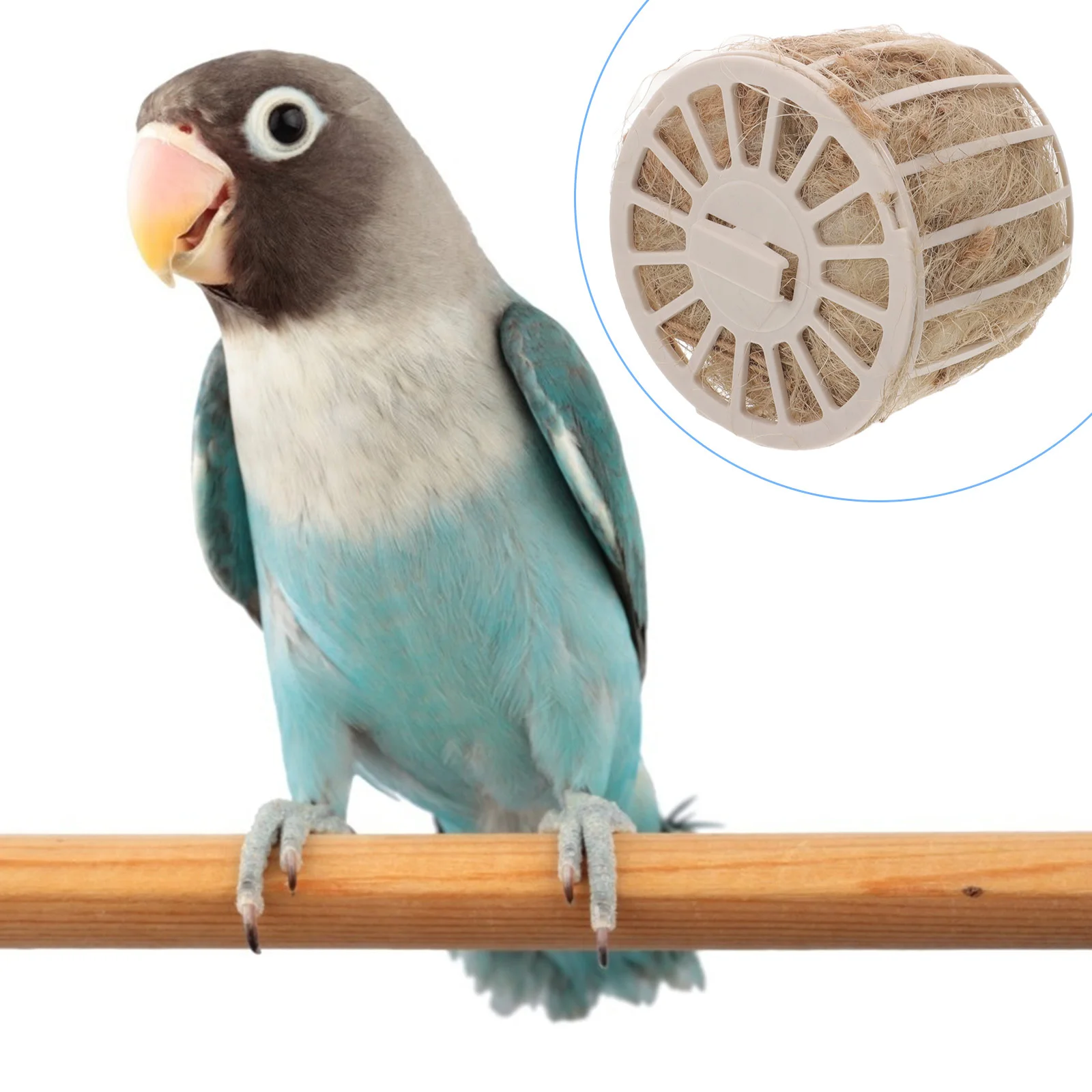 

Plastic Bird Nest Bowl for Canary Parrot Pigeon Breeding Hatching Nesting Container Shelter Fun Play Environment