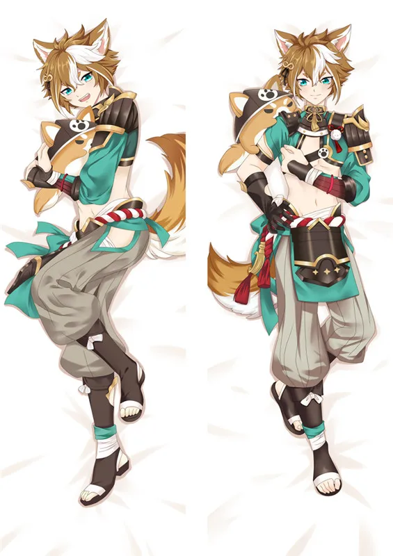 180cm Genshin Impact Gorou Dakimakura Cover Cute Cartoon Game Hugging Body Pillow Case Customize Bedding Pillowcases