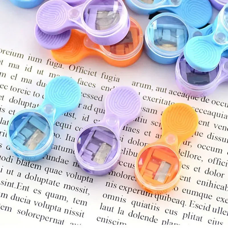 Mini afilador de lápices de bolsillo, 4 piezas, 2,0mm, cuchillo de plomo fino, dispositivo amolador de núcleo, cortador de lápices, sacapuntas, suministros escolares