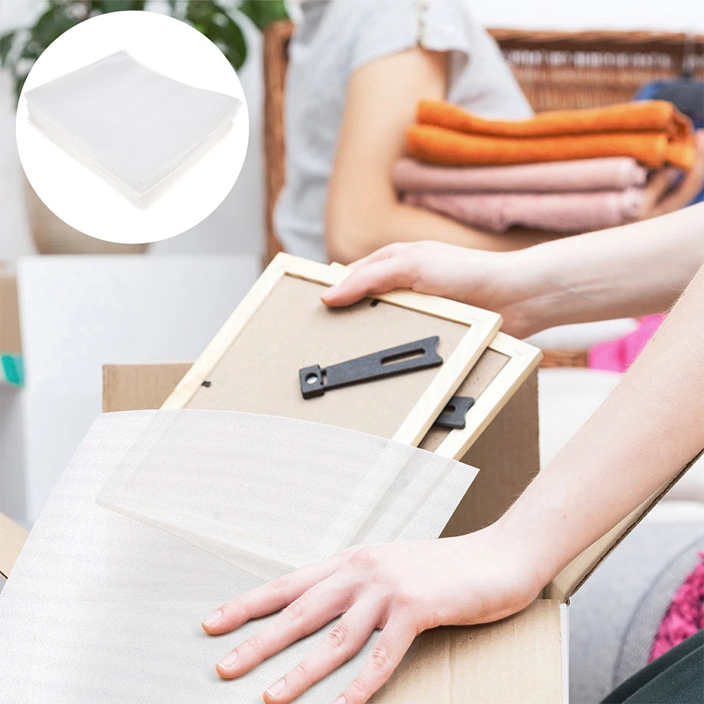 

300pcs Pouch Plate Protector Cushion Foam Sheet Epe Foam Bag For Glass Dish Packaging Material Lightweight Shockproof