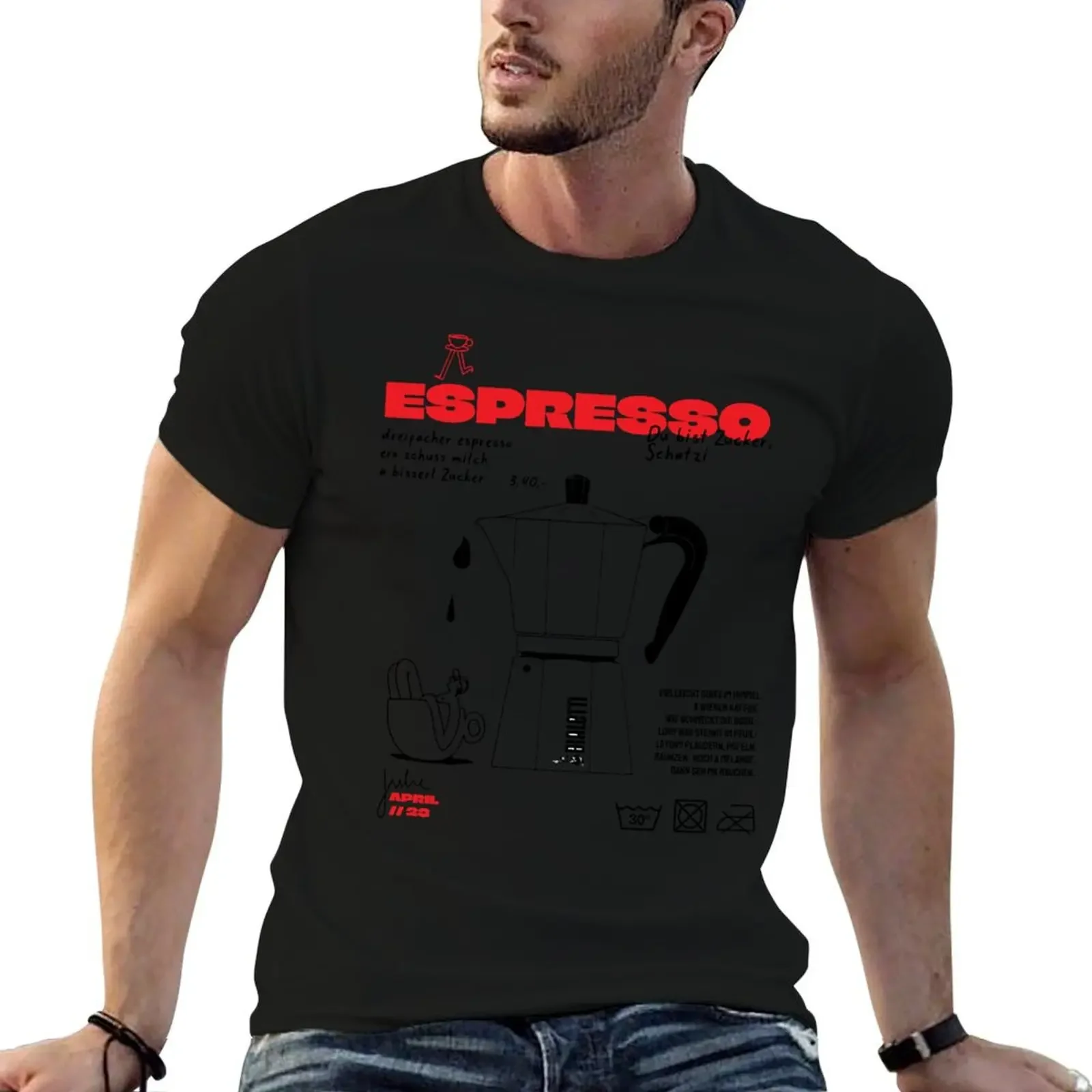 Espresso Vienna T-Shirt tops anime t shirts anime stuff blacks mens graphic t-shirts pack