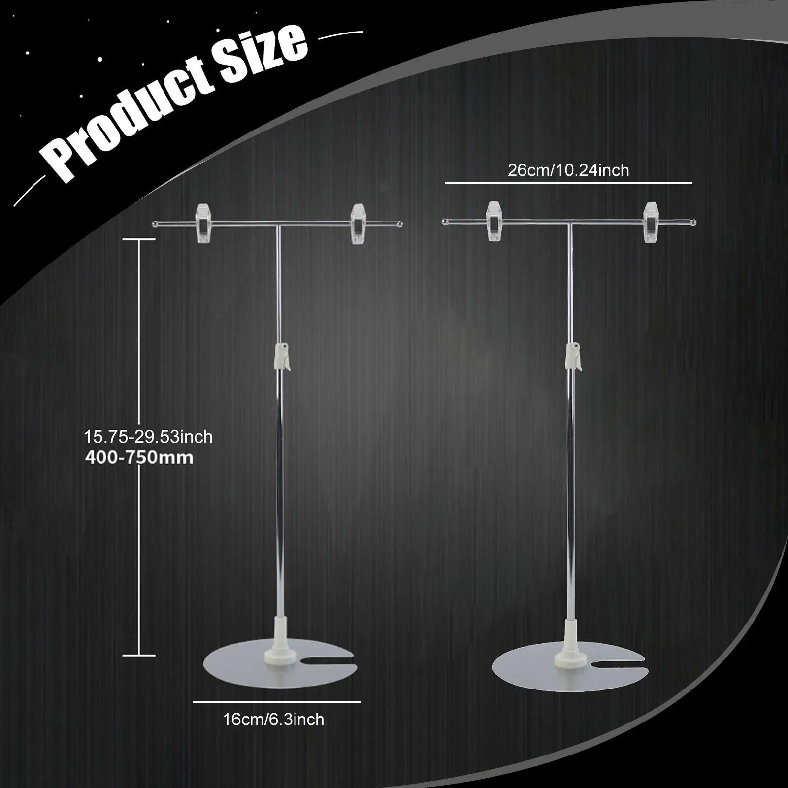 2 Pieces Poster Stand Store Counter Display for Restaurant Office Store