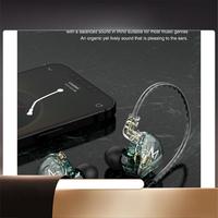 TRN MT1 In-Ear Wired Headphones 2Pin 3.5Mm HI-FI Dynamic Hanging Ear Running Subwoofer Sports Noise Cancelling Headphones-X64A