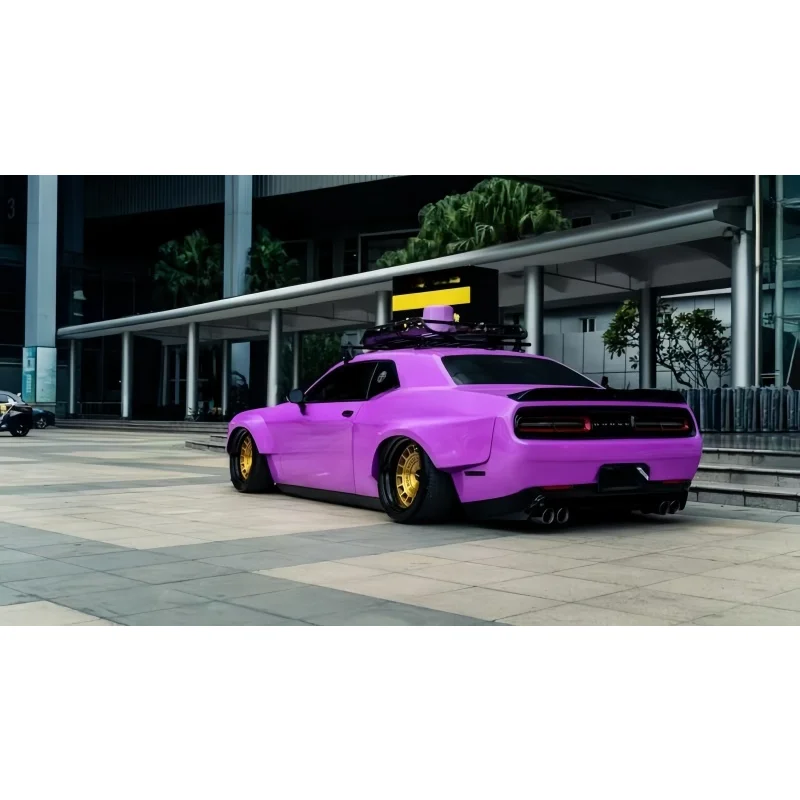 Wide‑Body Style Body Kit Side Flares Spoiler Wing Front Rear Bumper Exterior Tuning Parts Challenger view 5