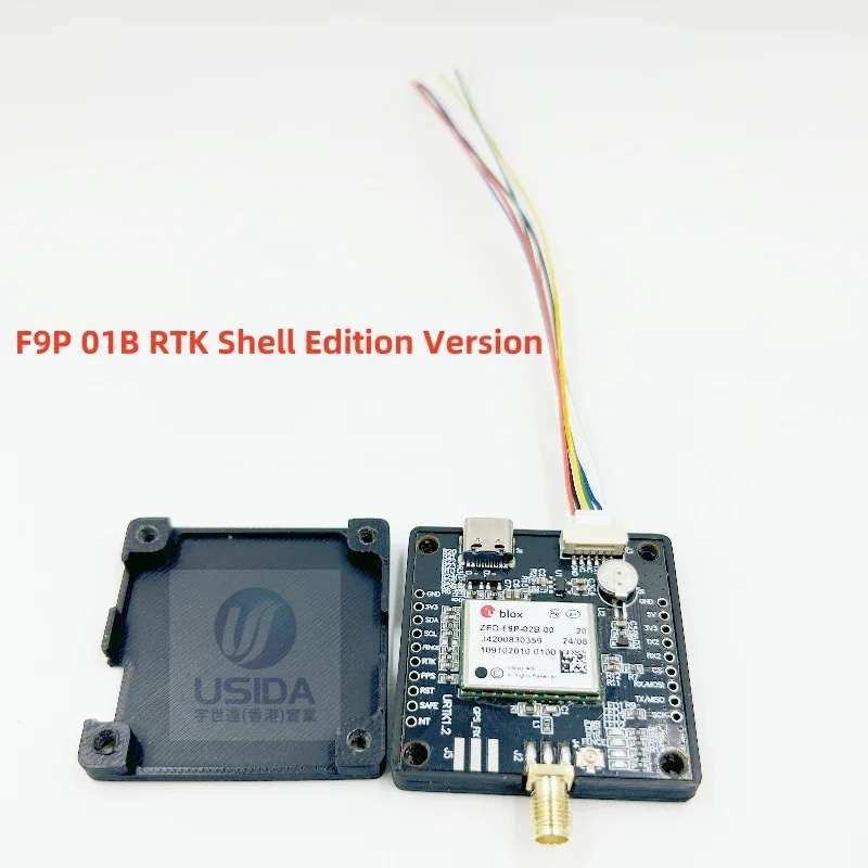 ZED-F9P-01 02 04B GPS RTK housing version with L1/L2 antennas, high-precision positioning and navigation module GNSS
