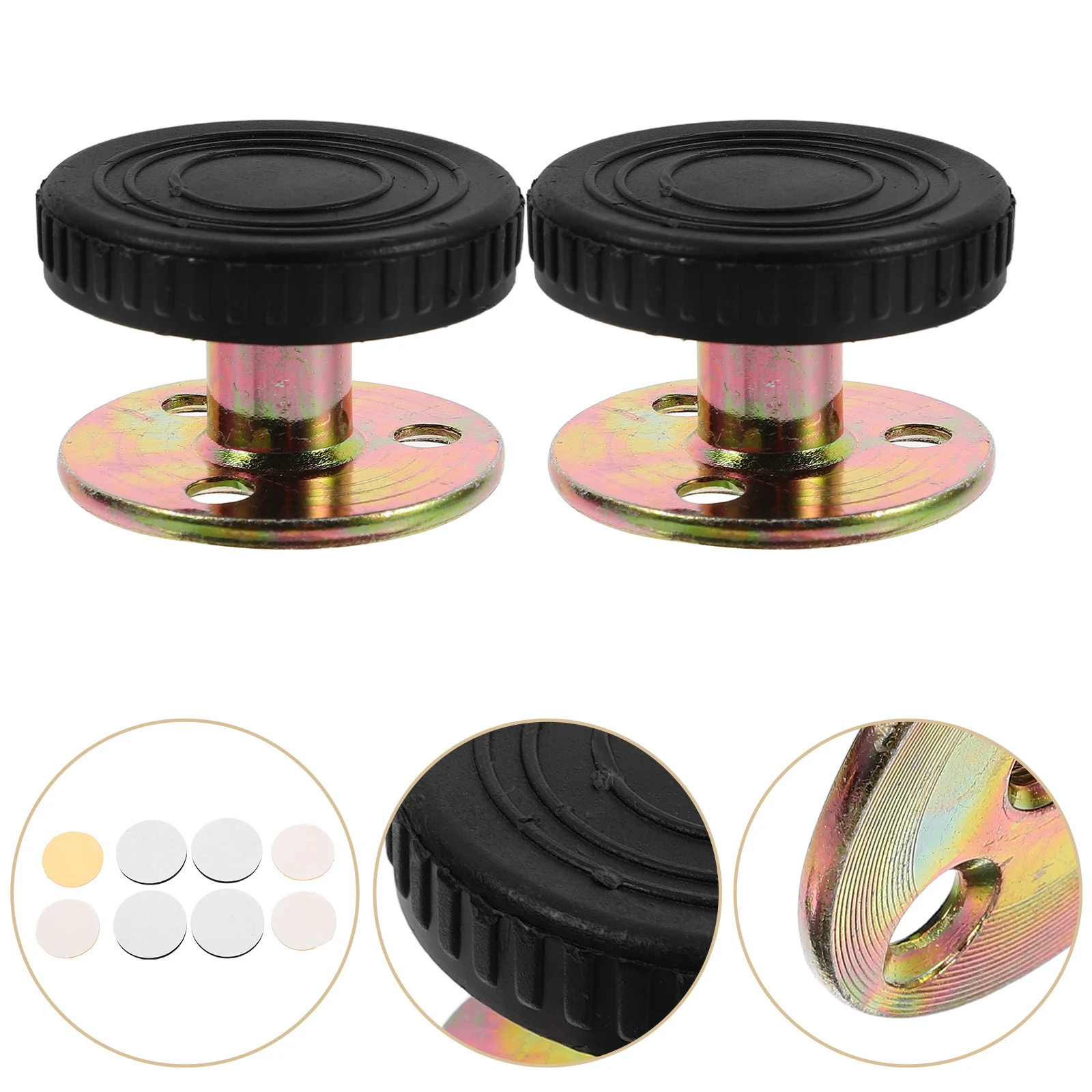 

4pcs Metal Bedside Fixator Anti-Sloshing Actuator Adjustable Wall Stabilizer Sturdy Anti-Slip Tool For Home Furniture Leg