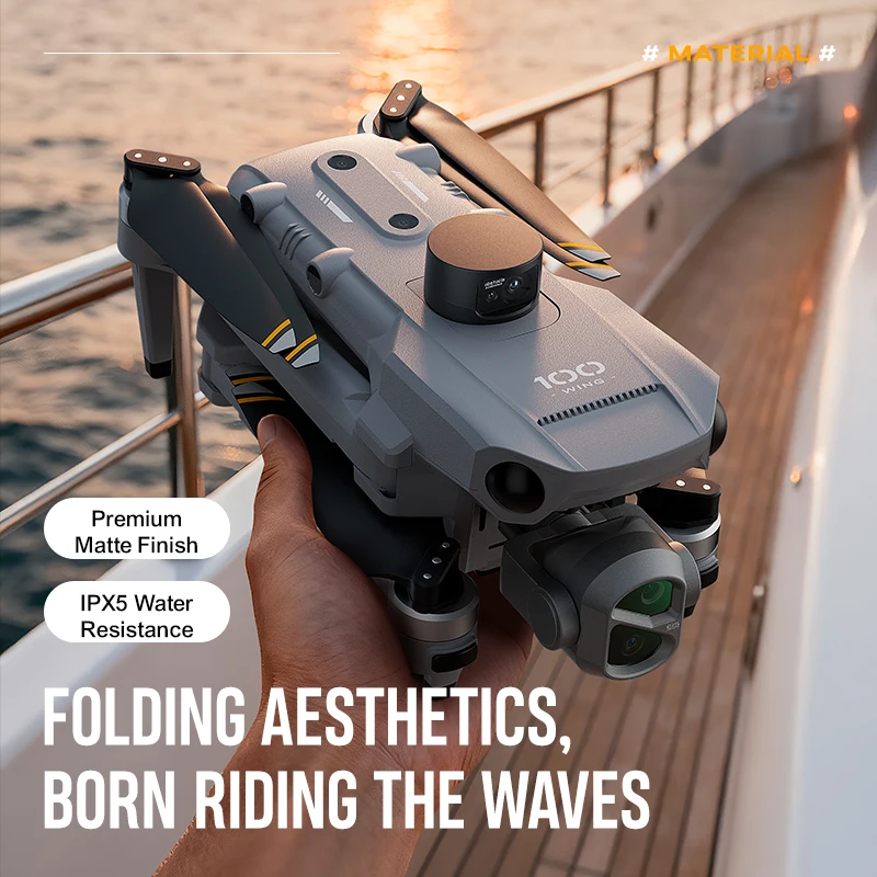 New WING 100 High-end GPS Drone HD Aerial Photography Professional Adult Aircraft Three-axis Anti Shake Gimbal 8K Image Quality