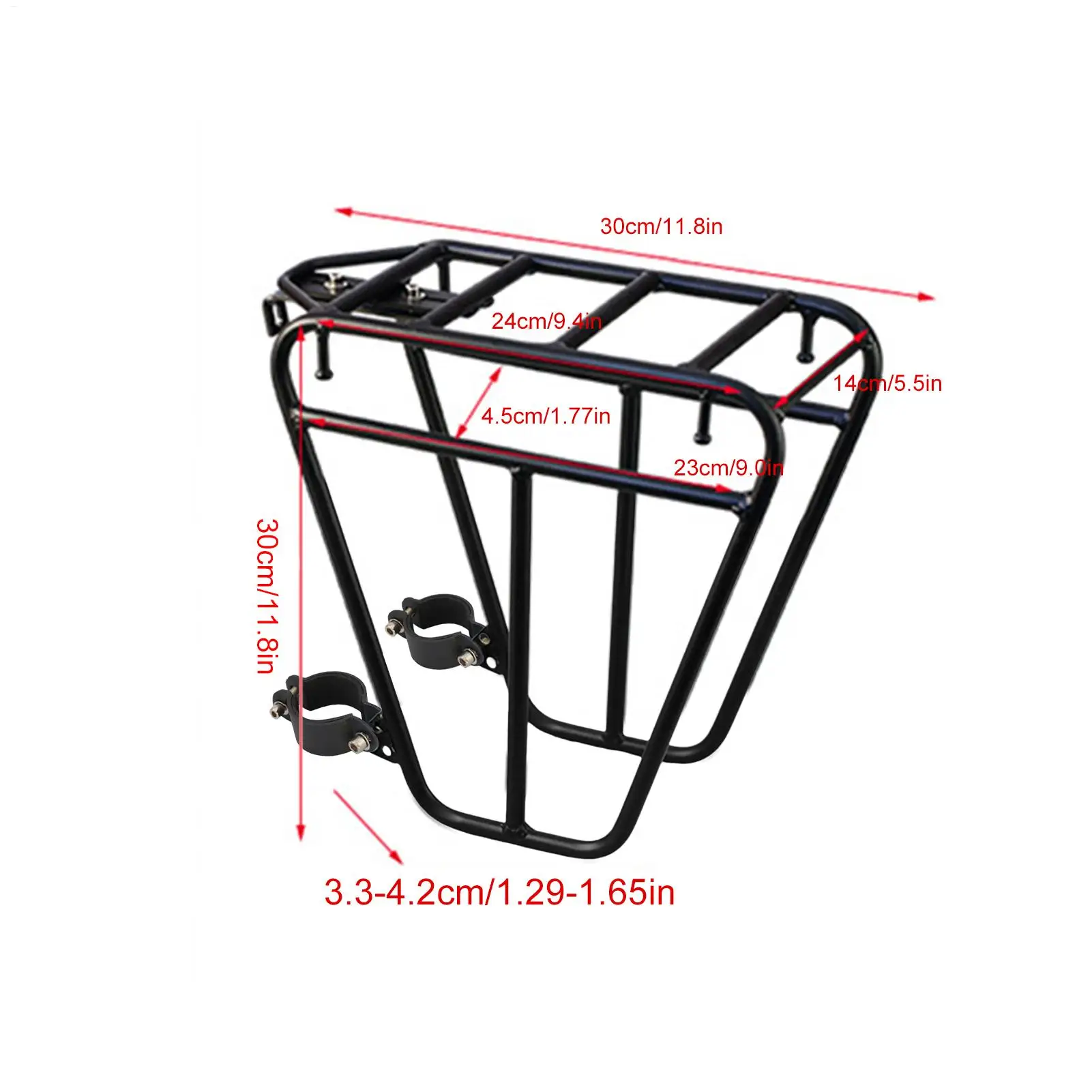 1/2pcs Bicycle Cycle Front Rack Heavy Duty Steel Cycling Front Bracket Luggage Shelf Cargo Rack Mountain Bike Front Rack Pannier