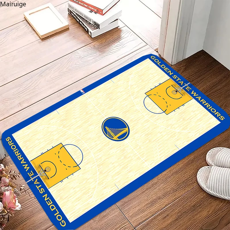 Basketball Court Floor Mat Doormats Home Carpet Foot Mat Bathroom Absorbent Mats Anti-Slip Mats Home Decor Supplies Carpets