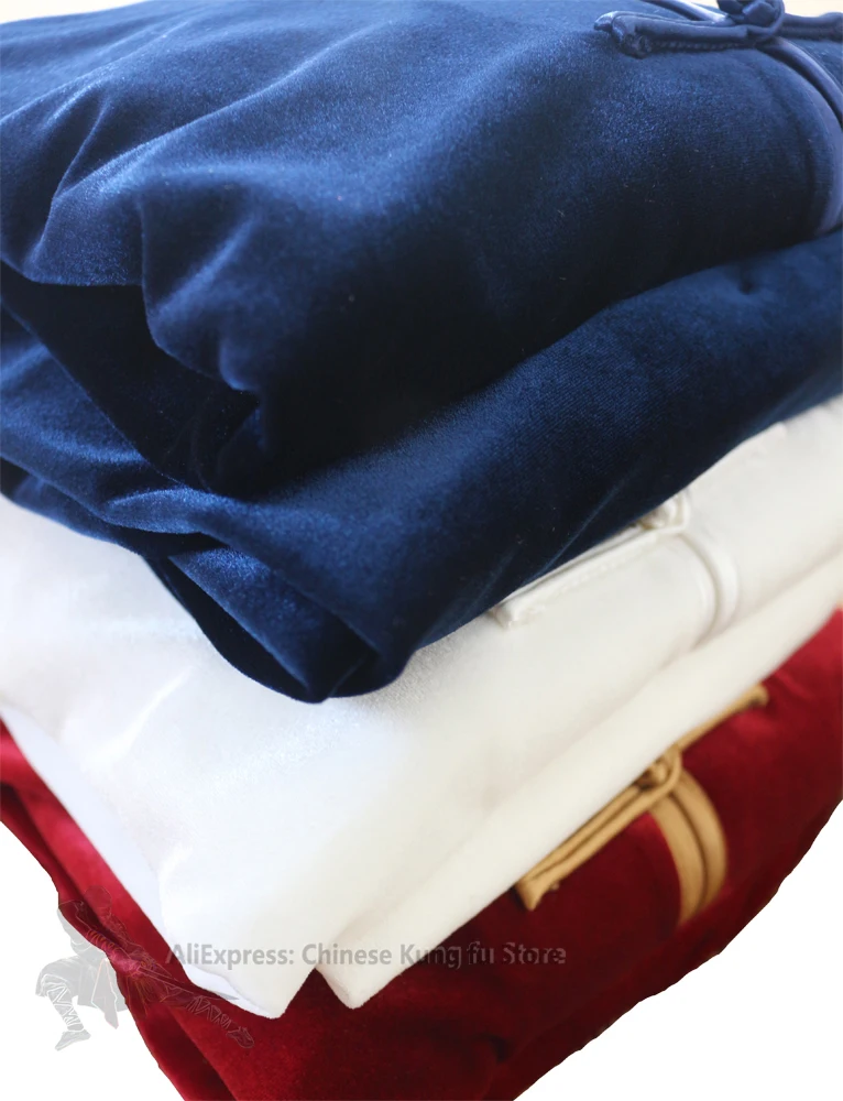 الشتاء المخملية تاي تشي دعوى فنون الدفاع عن النفس الجناح تشون الكونغ فو موحدة الووشو سترة تدريب السراويل الدافئة