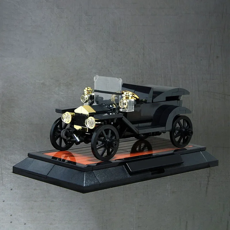 134PCS MOC 1915 Ford Model T Roadster Pickup Assembling Building Blocks Educational ToyskidGifts Ornaments Collection Series