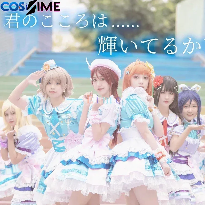 

Костюм для косплея всех участниц Aqours - Love Live! Милое женское платье Sunshine Kanan Riko Ruby, костюм для вечеринки в честь Хэллоуина, изготовленный на заказ