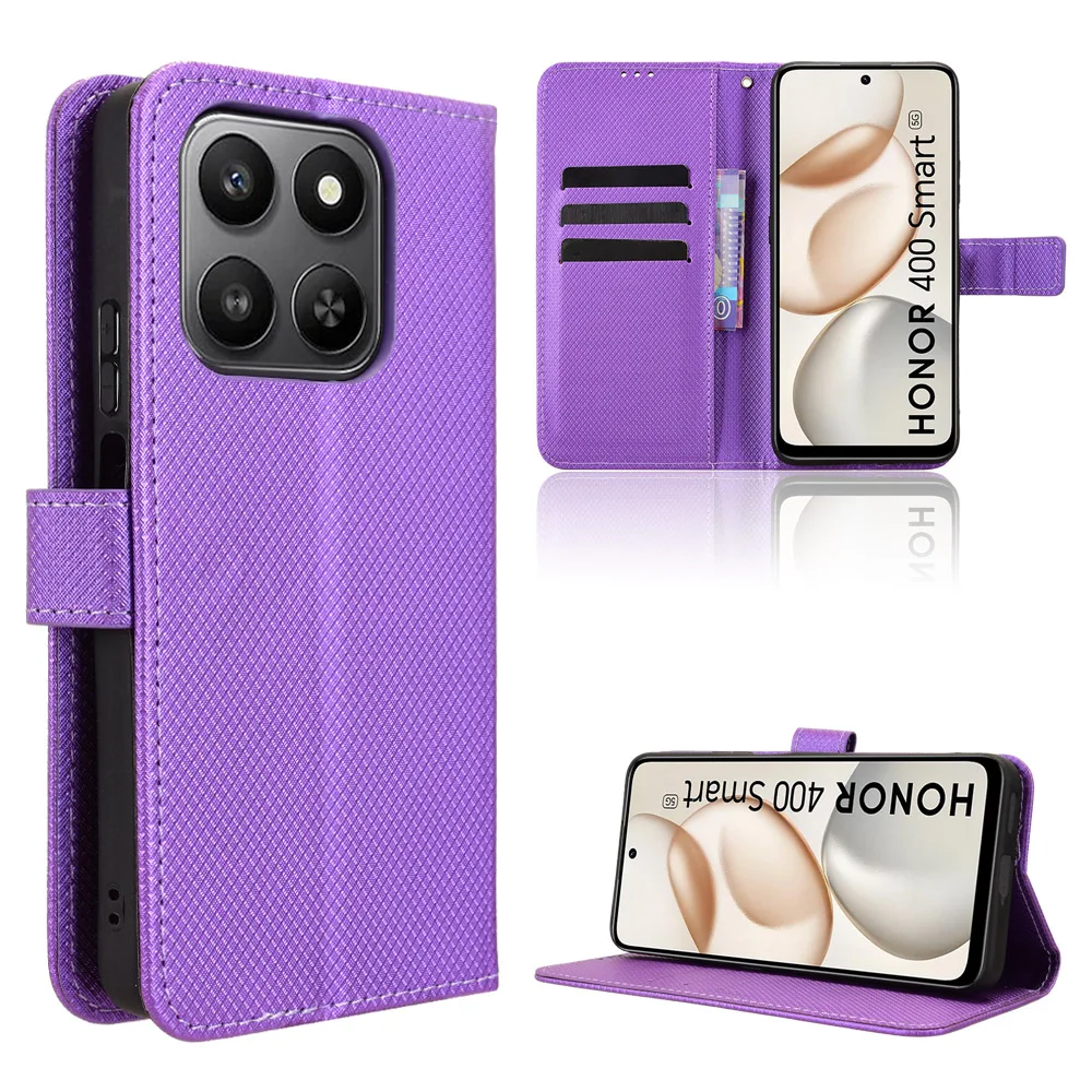

Wallet With Card Slot Stand Flip Leather Case For Honor 400 300 200 100 Lite Pro Smart 5G Anti-fall Strong Magnet Cover