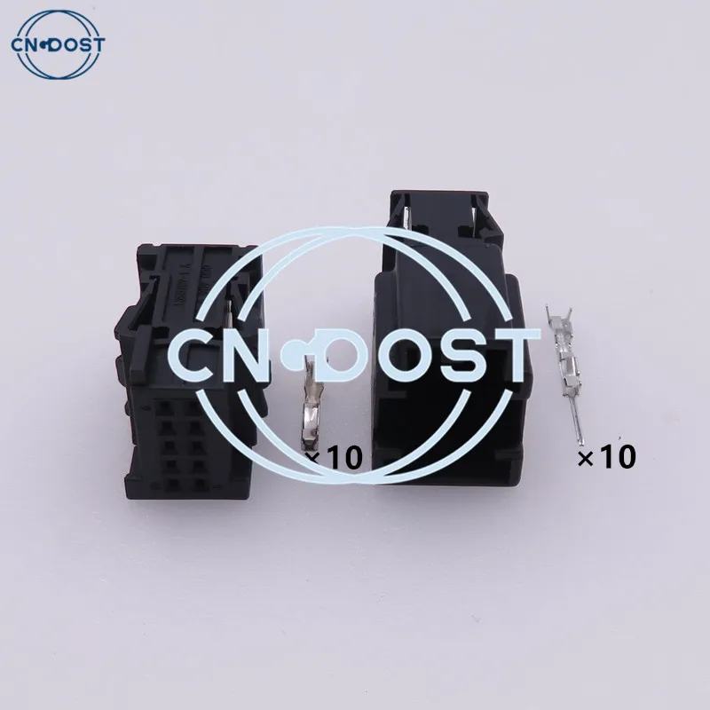 

1 Set 10 Pin 1-929270-1 835294505 1355789-1 Car Ignition Wiring Harness Plastic Housing Connector AC Assembly For VW BMW