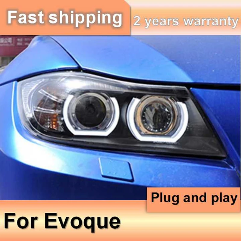 

Автомобильные аксессуары для BMW E90 Фара 318i 320i 325i Фара E90 Передняя фара Angel Eyes для 318 320 325 Биксеноновые линзы HID
