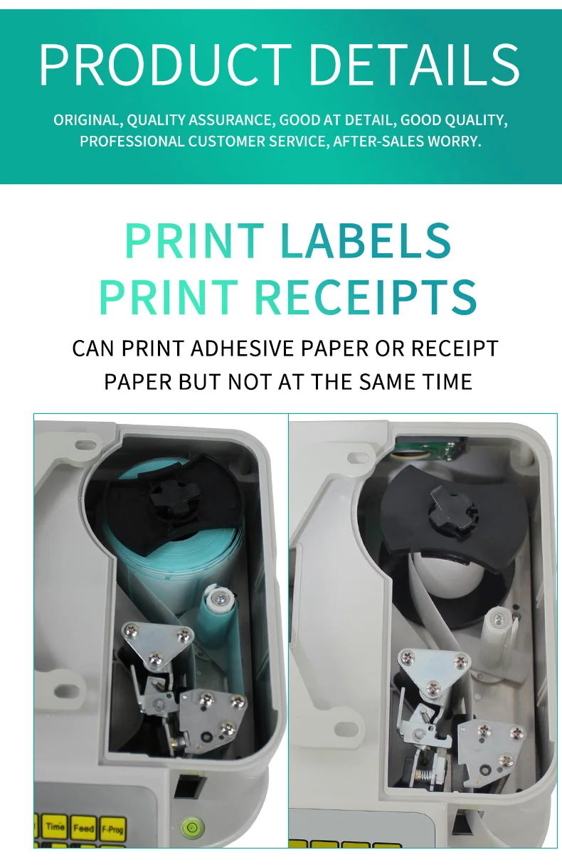 Hot sale Receipt Printing Bench Balance Grocery Label Printing Scale Digital Price Computing Balance with Barcode Printer