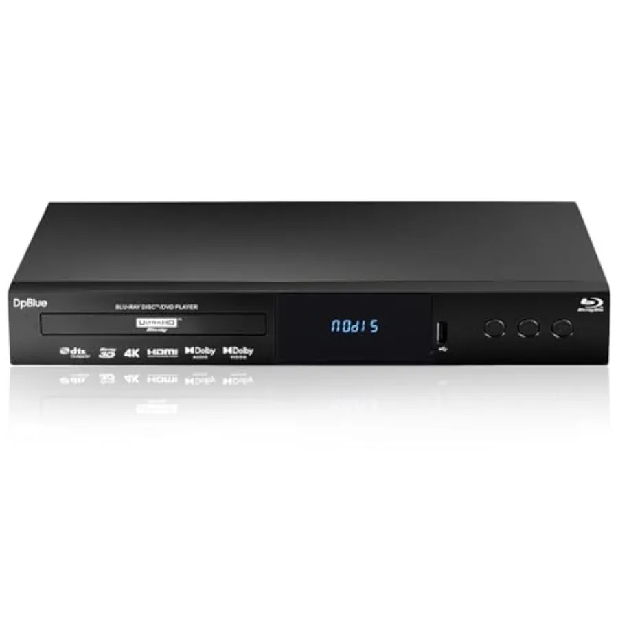 

4K UHD Blu-ray плеер для телевизора и проектора, поддержка дисков 3D 4K (регион A), все регионы, DVD, двойной HDMI-выход, HDR10, Dolby Vision, Dolby