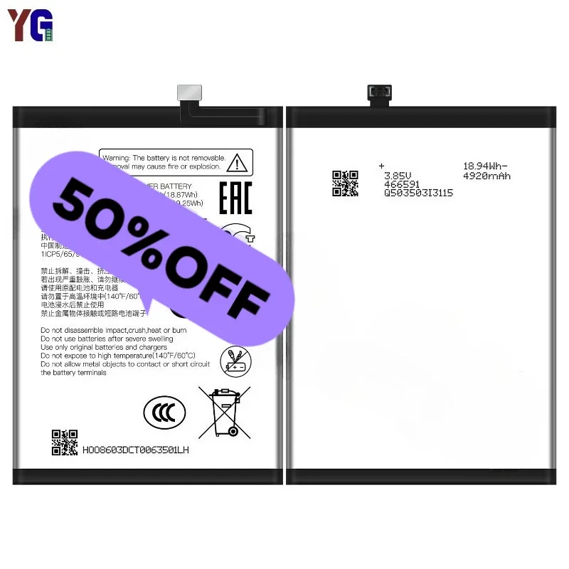 E6553ZTE-B for ZTE V50 Mobile Phone Battery High Quality High Capacity Battery Replacement Bateria Grade A Cell with Tools