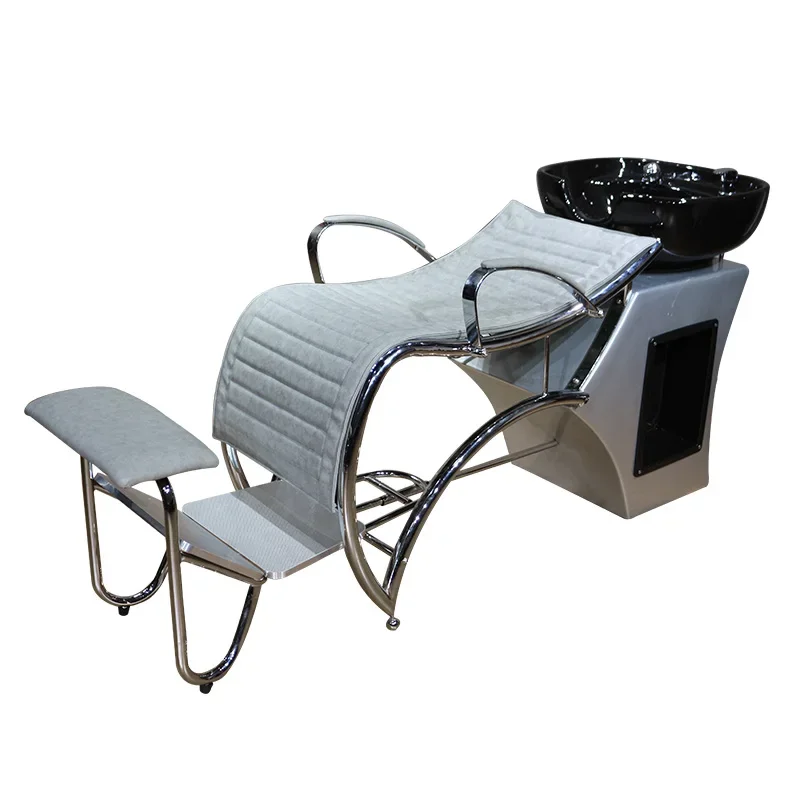 Barber shop shampoo Hair bed High-end half-trip shampoo bed Hair salon special Thai flush bed Simple spa