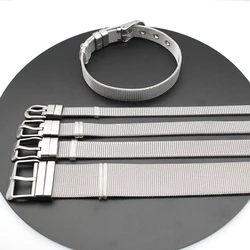 1PC 8mm 10mm 18mm Stainless Steel Mesh Bracelet Wristband Bangles Fit For Slide letter Charms Men Women Gift