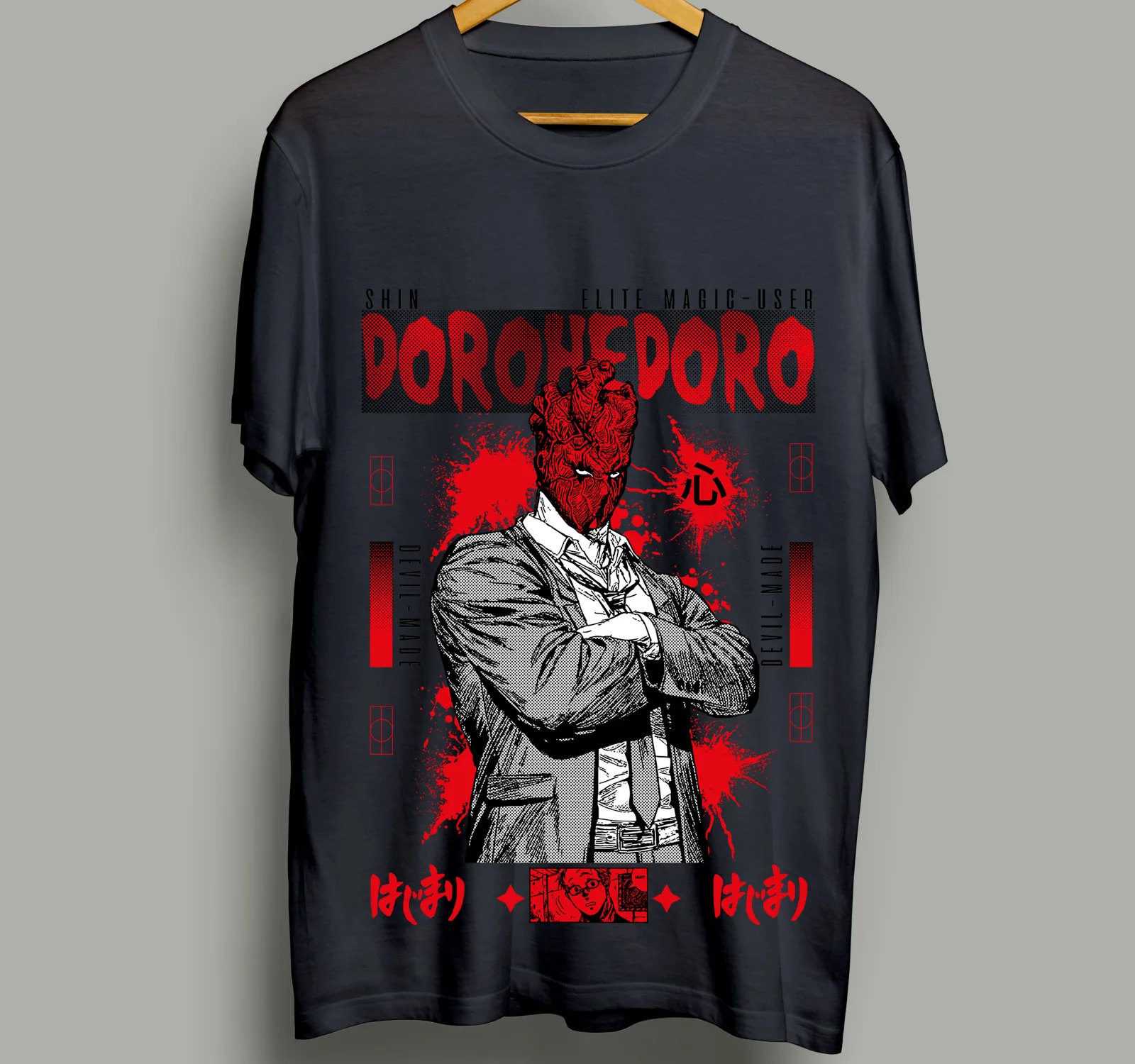 Dorohedoro Shin T-Shirt Ebisu Noi Kaiman Nikaido Horror Gift Shirt All Size