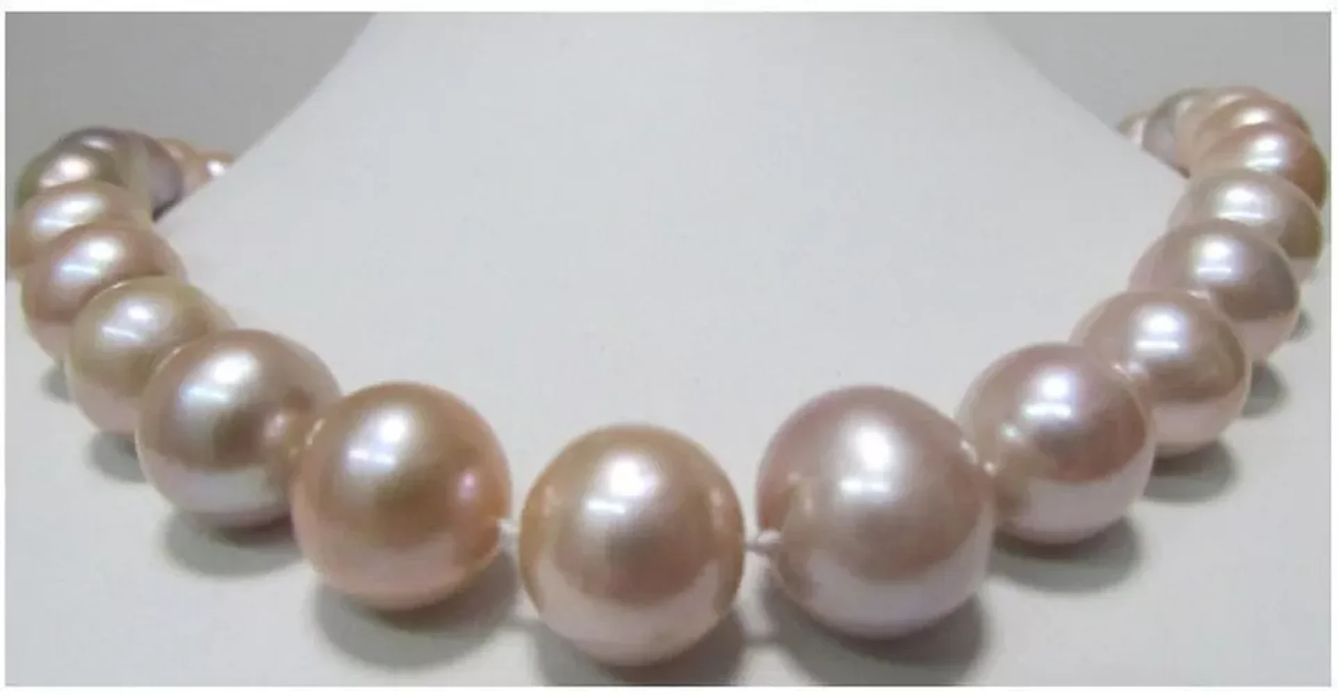 

Perfect AAA 9-10mm South Sea Natural Pink Purple Round Pearl Necklace 18/36 inch 925s