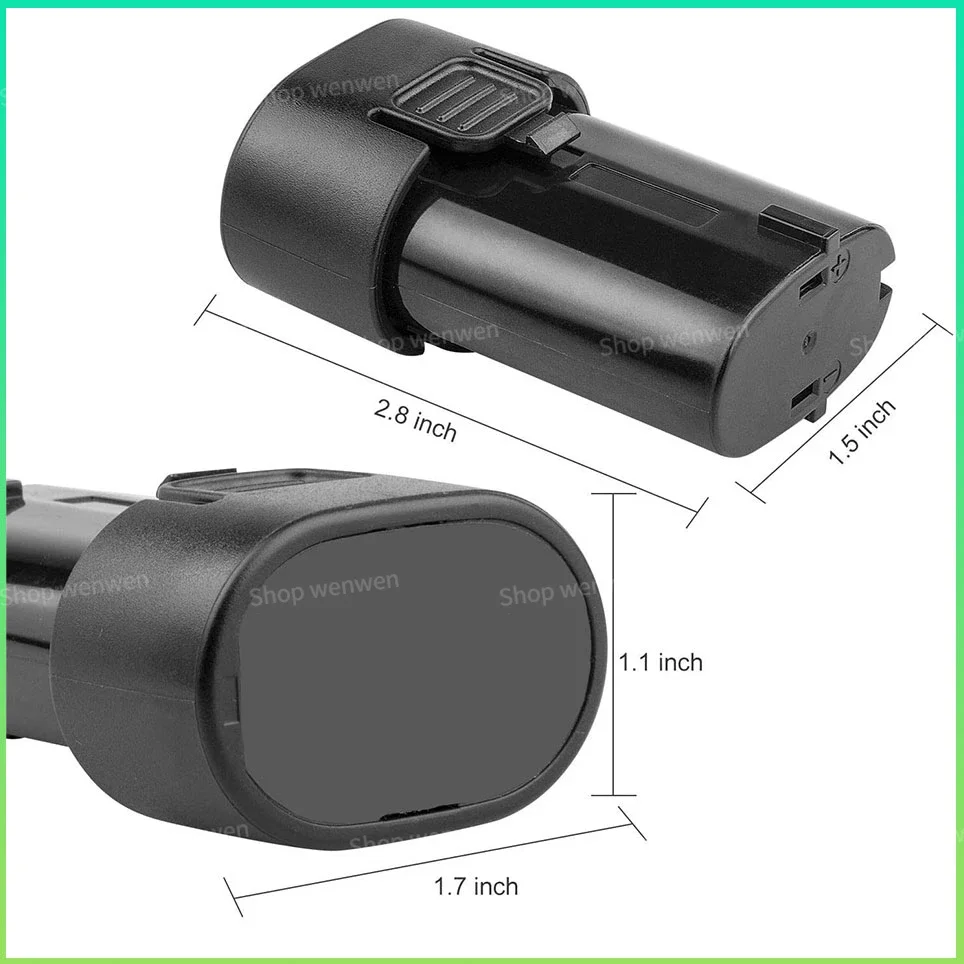 Imagem -06 - Substituição da Bateria Li-ion Makita Ferramentas Elétricas Bl7010 1943554 Td020 Td020d Td020ds Df330d Ml704 Td090d 7.2v Bl7010 3000mah