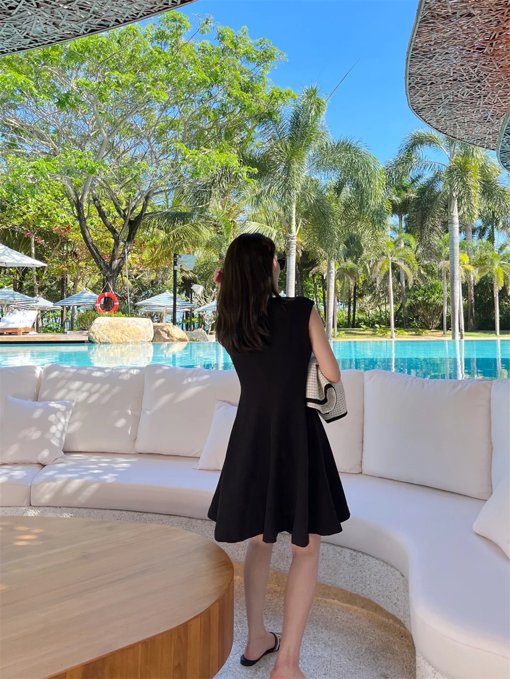 

Женская юбка-трапеция Ele Bla Vest Dr от Spring Commute, облегающая, из других материалов, с круглым вырезом, для повседневной носки