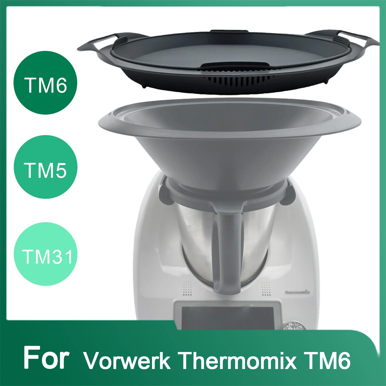 Multi-Use Silicone Steaming Tray for Thermomix Fits TM5 TM6 , Time-Saving Kitchen Tool Keeps Nutrients Locked in, Easy Grip