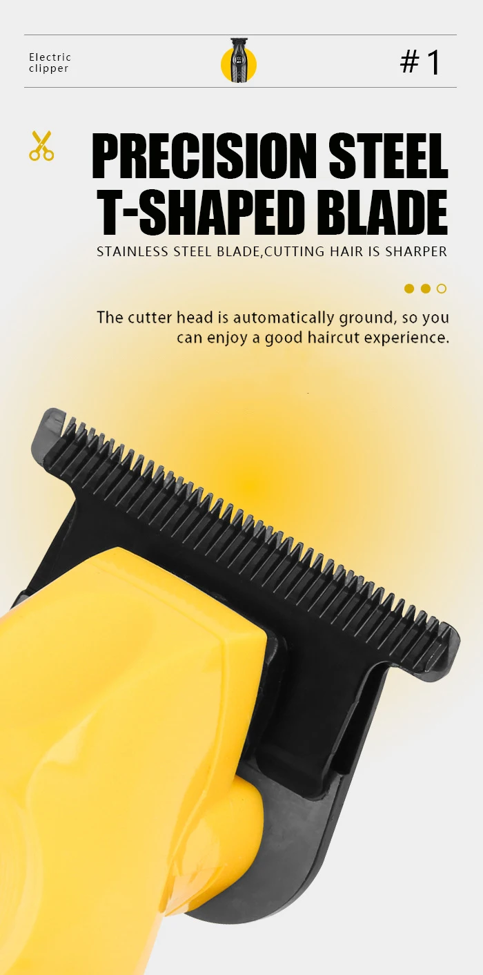 KM-1743 Professionelles Haarschneidemaschinen-Set für Männer, kabellose USB-Lade-Haarschneidemaschine, professionelle Haarschneidemaschine für Herren – Detail 2