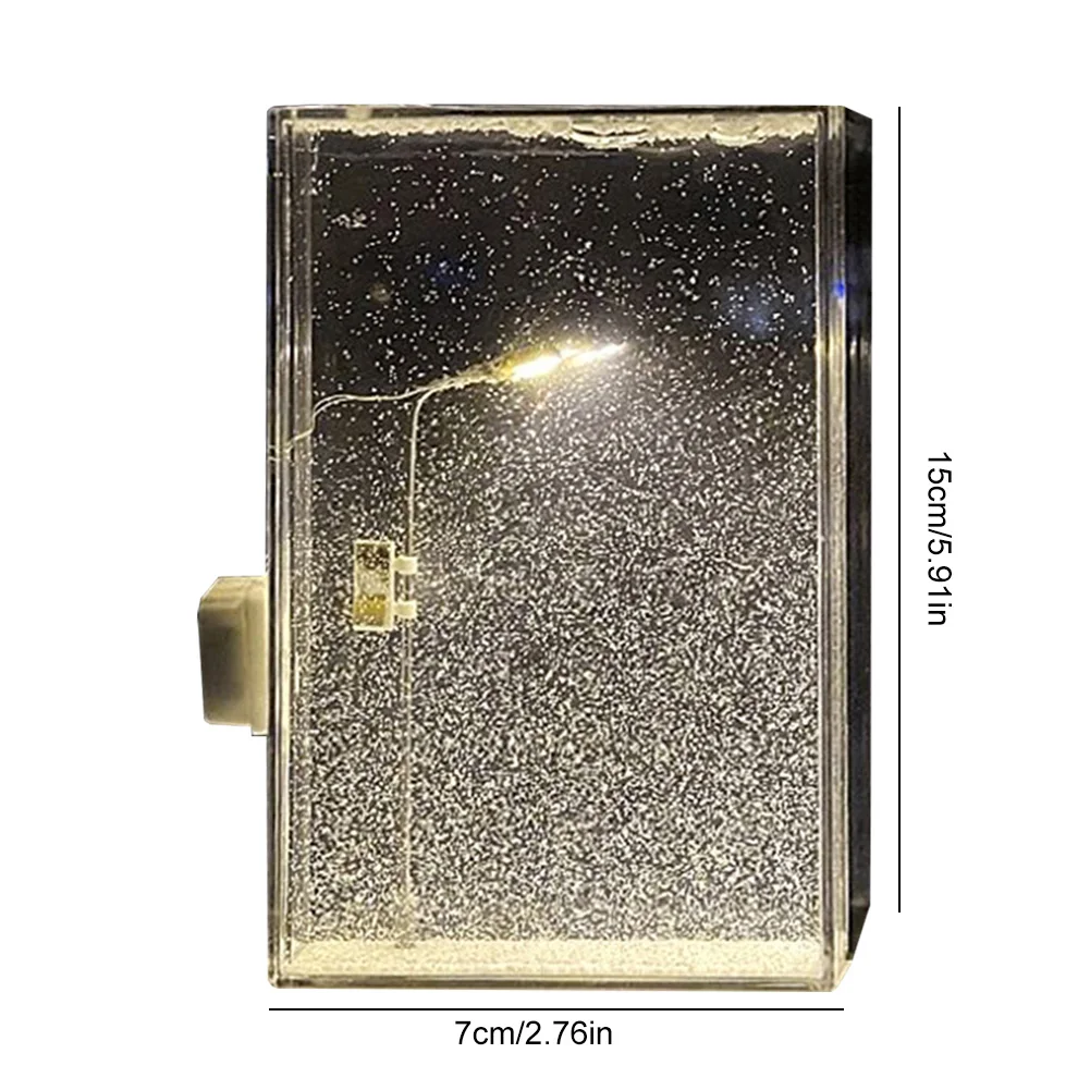 Snowy Lamp Snow Scenery Night Light Realistic Handmade Christmas Light Decorative DIY Snowflake Lamp Xmas Party Favors