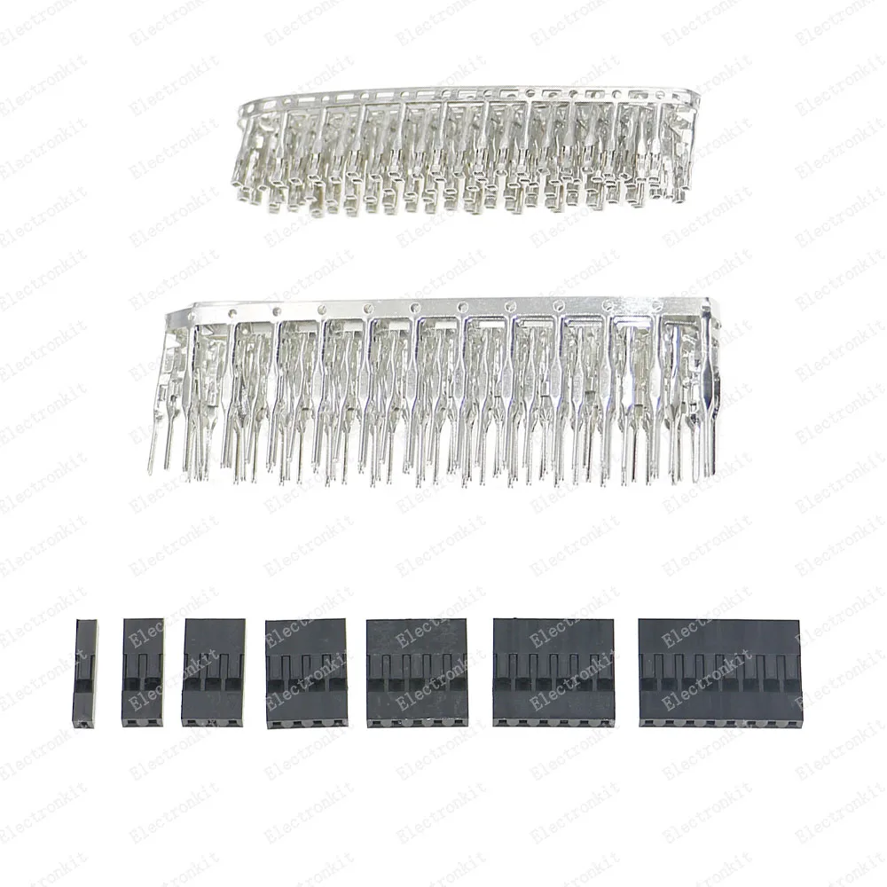 310 stücke 2,54mm Männlich Weiblich Dupont Draht Jumper und Weibliche (1Pin 2Pin 3Pin 4Pin 5Pin 6Pin 8pin) header Stecker Gehäuse Kit Box