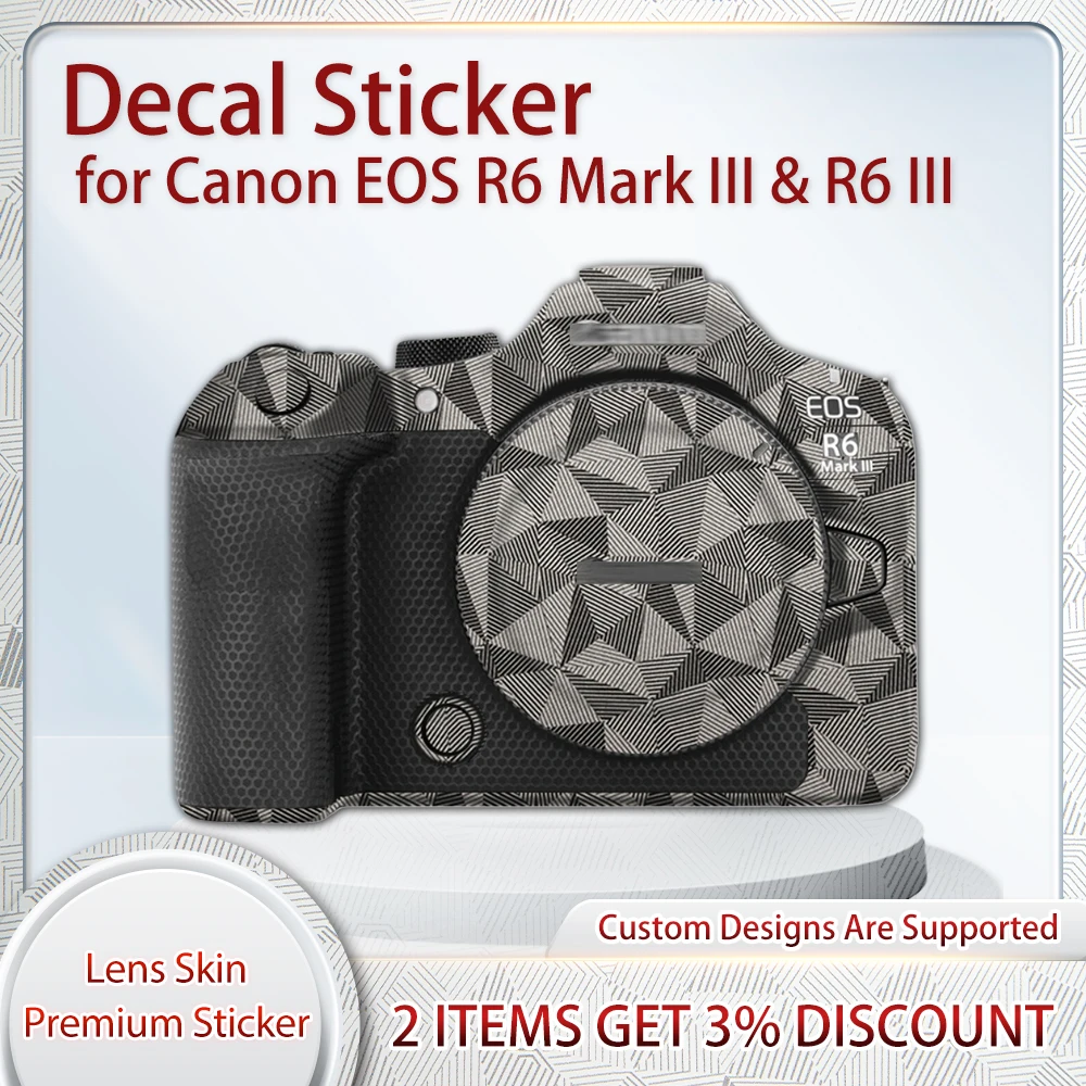 Autocollant peau R6 III Film de protection pour Canon EOS R6 Mark III R6II R6 III autocollant de peau d'appareil photo R6III Film de couverture enveloppe de peau couverte
