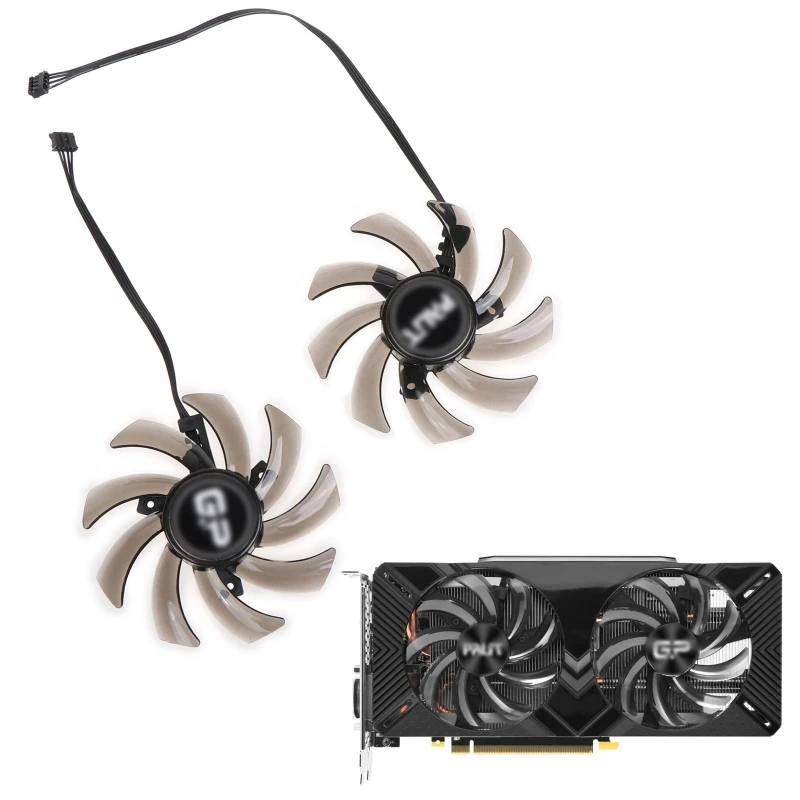 2 Pieces 85mm GA91S2U 4Pin Graphics Card Cooling Fan For PALiT for PNY 1660 TI Super 2060 2070 RTX2060 VGA Coole