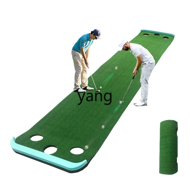 L'm'm Portable Small Golf Green Double Practice Indoor Putter Practice Device Mini Artificial Simulation