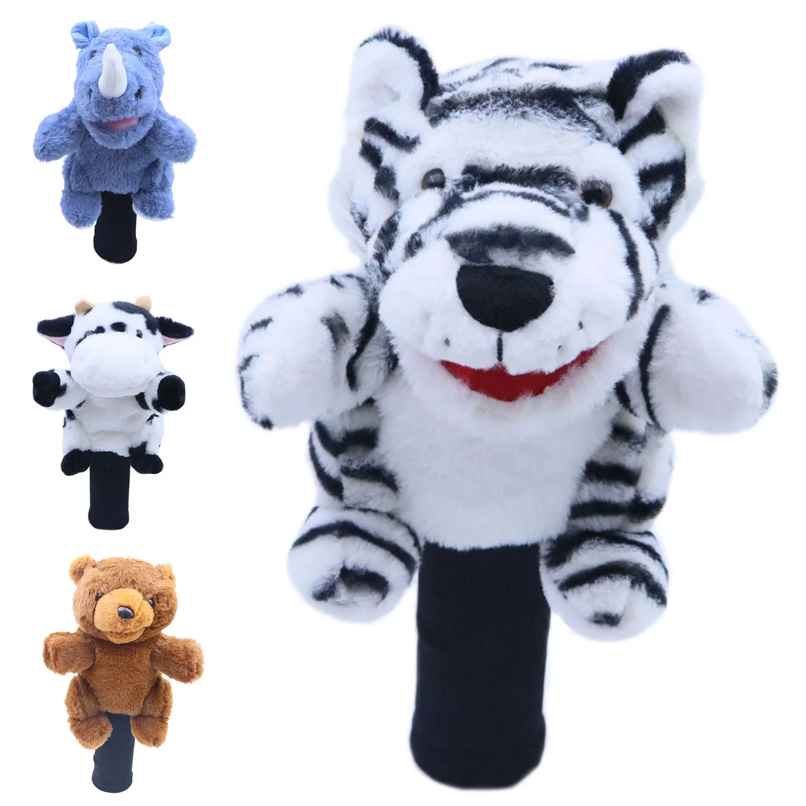 1Pc Golf Club Head Cover Cute Plush Animal Golf Club Cover Driver Wood Protection Headcover