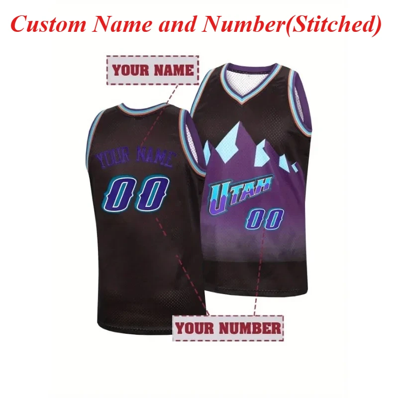 

Customized Name & Number Basketball Jersey Embroidered Sports Uniform for Men Women Personalized Vest Make Your Own DIY Tank Top