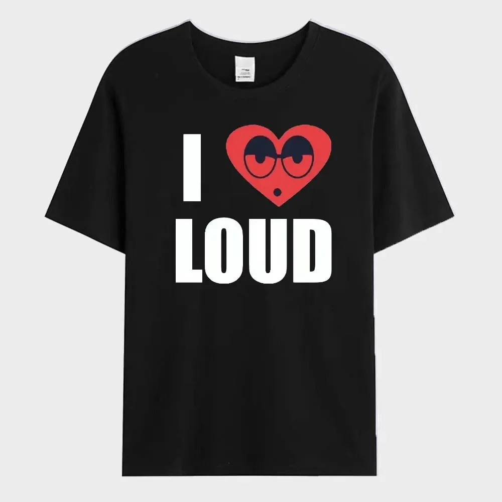 Chief Keef I Love Loud Same Style Men‘s T-Shirt Cotton Tops Tees Male Fashion Short Sleeve Clothing Oversize Streetwear