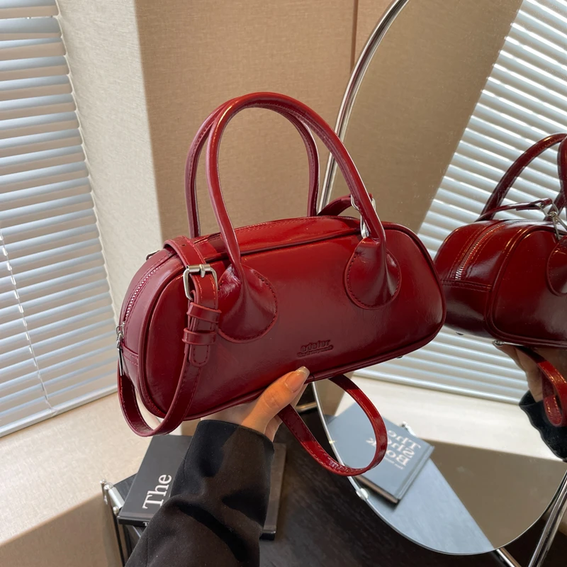 Trend PU Zipper Ladies Top-Handle Bags Simplicity 2024 New Hot Sale Shoulder for Women Versatile Light Luxury Bolso Mujer