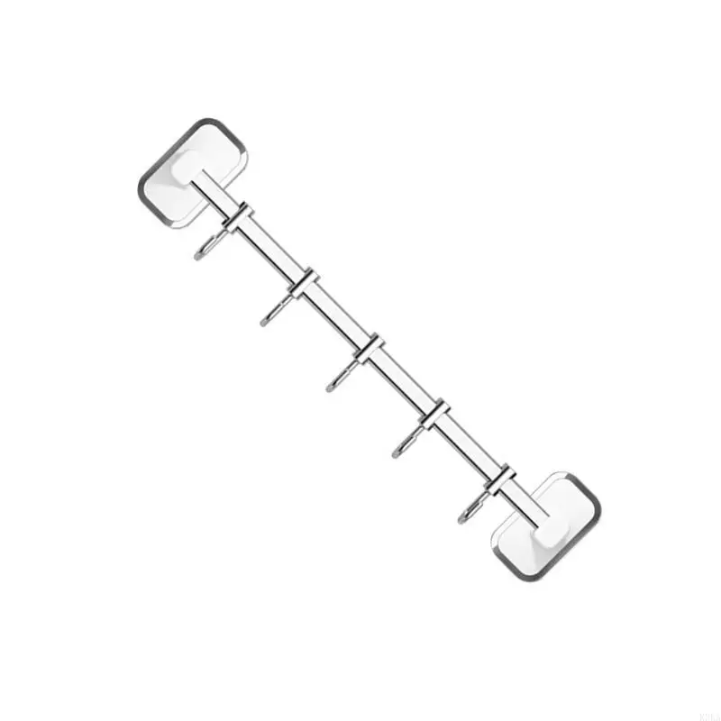 K3KA Kitchen Hook Frame Punching-Free Kitchen Shelf Wall-Hung Multifunctional Rod