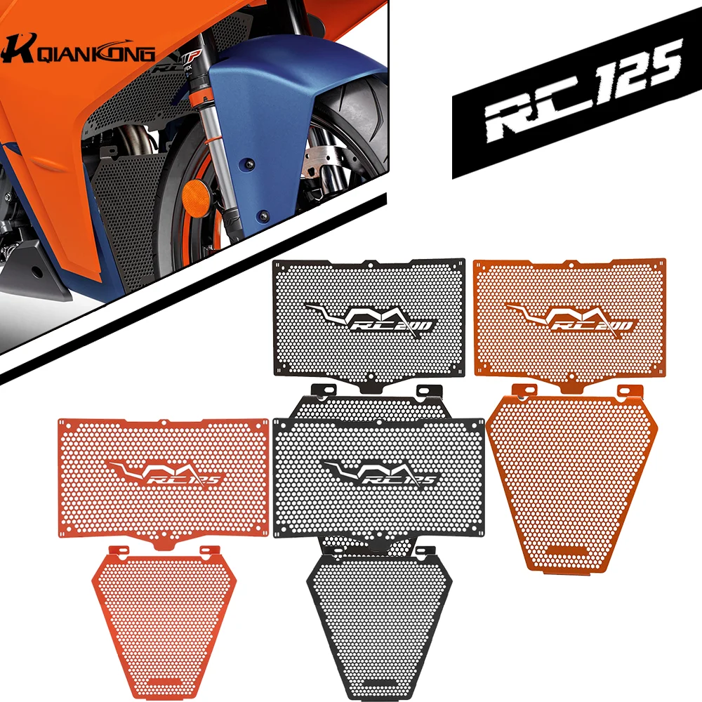 

For RC125 RC200 RC390 2022-2025 Radiator Grille Guards Cylinder Head Engine Guard Cover Complete Sets Motorcycle RC 125/200/390