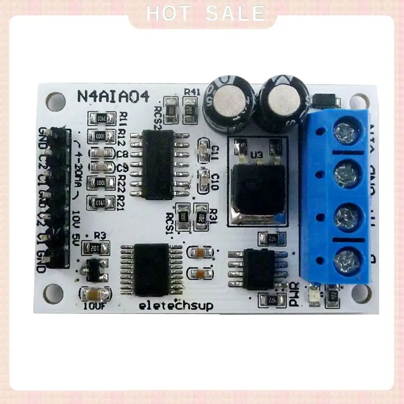 24-Hour Delivery ELETECHSUP 4-20MA Voltage Signal Acquisition RS485 Modbus RTU Module For PLC Current Transmitter Measuring Inst