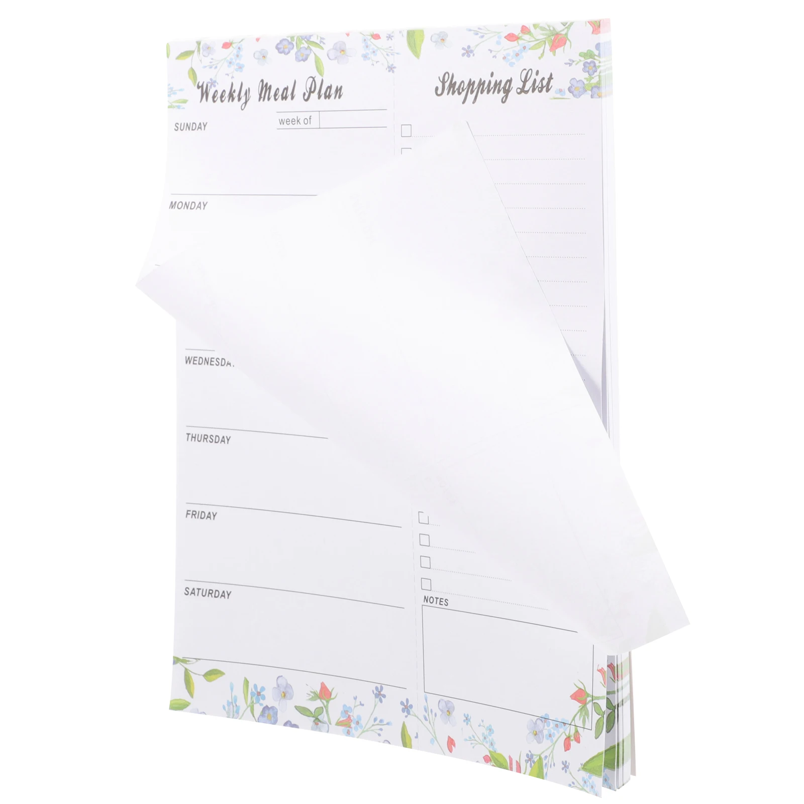 

Weekly Meal Plan Fridge Magnet Tearable Shopping List Planner Magnetic Notepad Paper Material Reusable Grocery Planning Pad