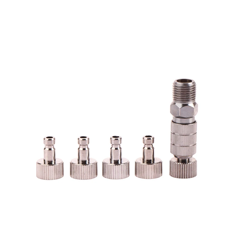New Airbrush Quick Disconnect Coupler Quick Release Fitting Adapter With 5 Male Fitting 1/8 INCH Fitting Hose Air Brush Parts